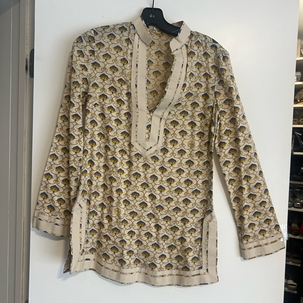 Tory Burch Printed Tunic – Size 2 – Boho Chic Style